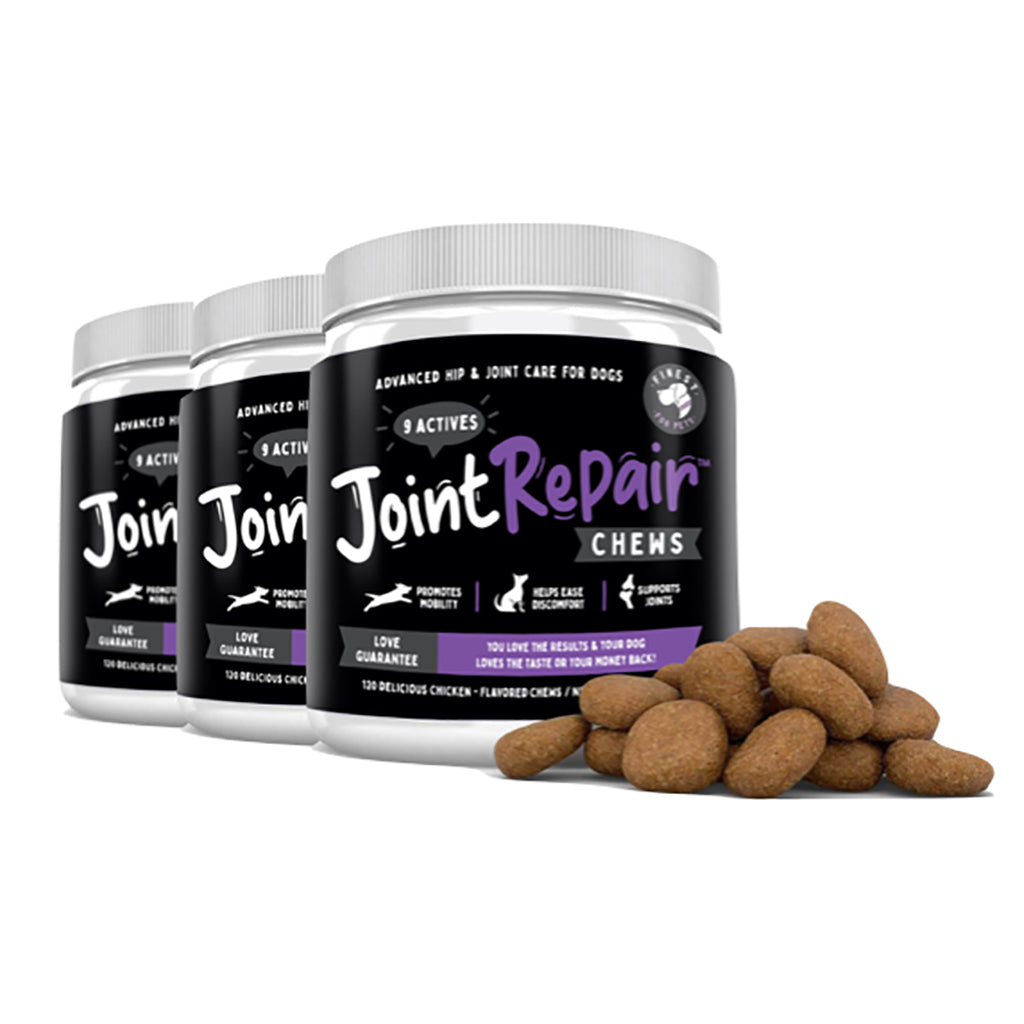 3 Bottles of Joint Repair Chews 120ct - New